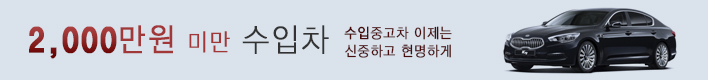 2000만원 미만 수입차  - 수입중고차 이제는 신중하고 현명하게